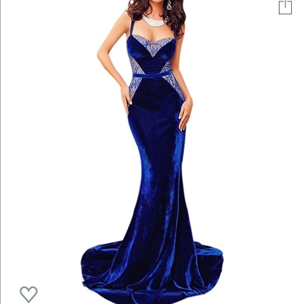 Blue maxi dress